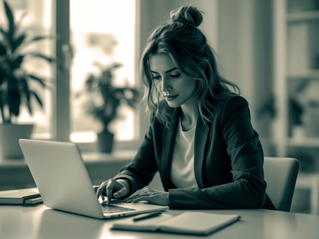 A clinical psychology supervisor completing a structured competency rating on a laptop